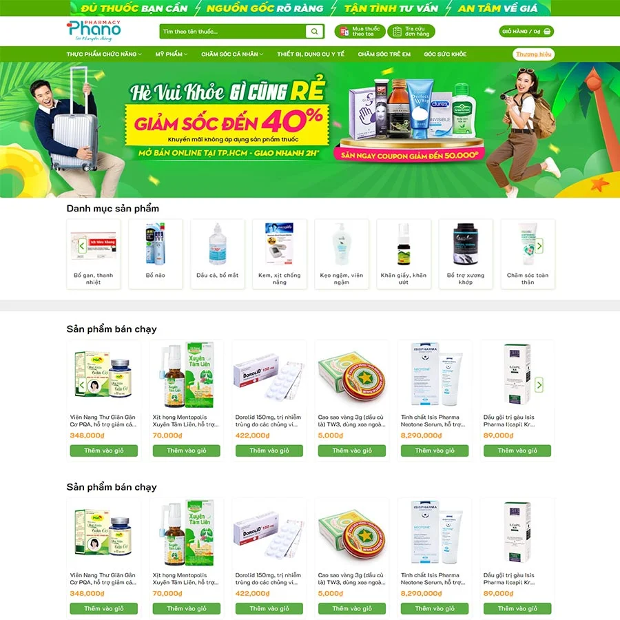 Theme WordPress nhà thuốc 04
