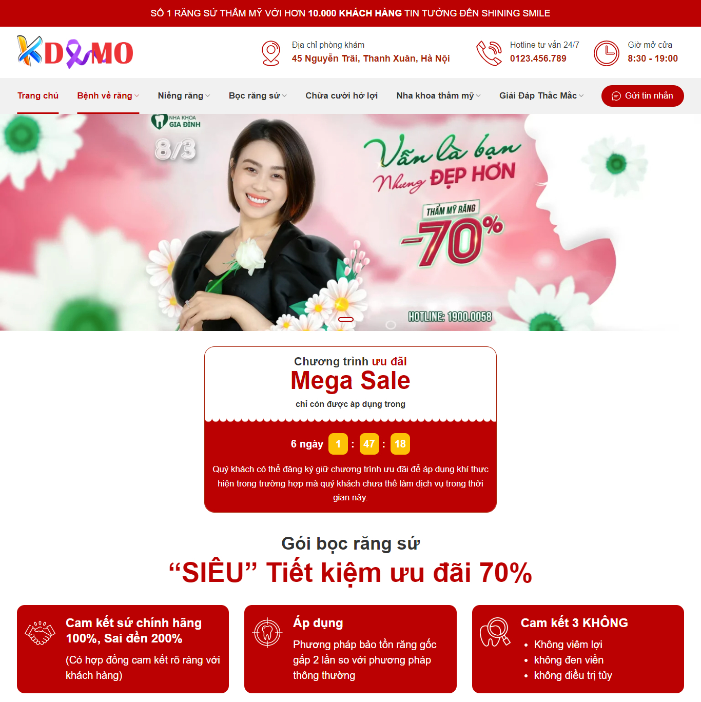 Theme WordPress Nha khoa Nụ cười